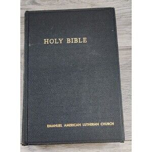 Vintage HOLY BIBLE REVISED STANDARD VERSION 1952 Black Church Pew Bible